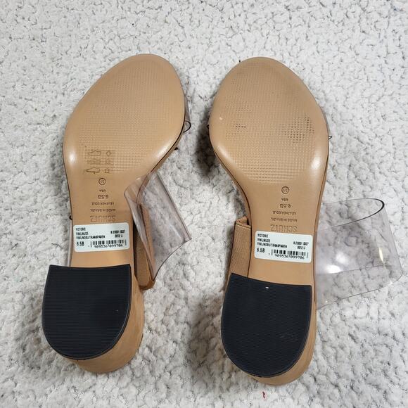 NEW Womens Schutz Victorie Slide Sandal clear straps size 6.5 B - Picture 4 of 4